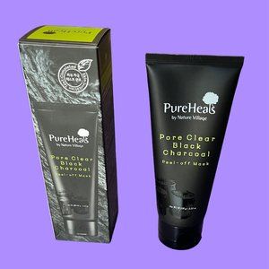 NATURE VILLAGE PURE HEALS PORE CLEAR BLACK CHARCOAL PEEL-OFF MASK FOAM CLEANSER